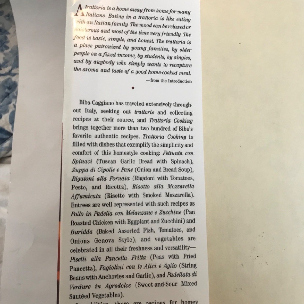 Trattoria Cooking - by Biba Caggiano - MacMillan 1992 - Picture 2 of 6